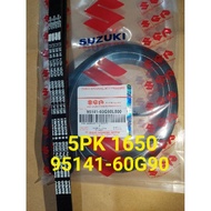 FAN BELT FAN STRAP 5PK 1650 (95141-60G90) SUZUKI GRAND VITARA ESCUDO 2.000CC BALENO TYPE ORIGINAL OE