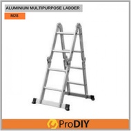 M28 2.5M 8.2ft 8-Step Aluminum Multipurpose Ladder Multi Purpose