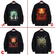 Jasad Band Crewneck Sweatshirt Cotton Fleece Material