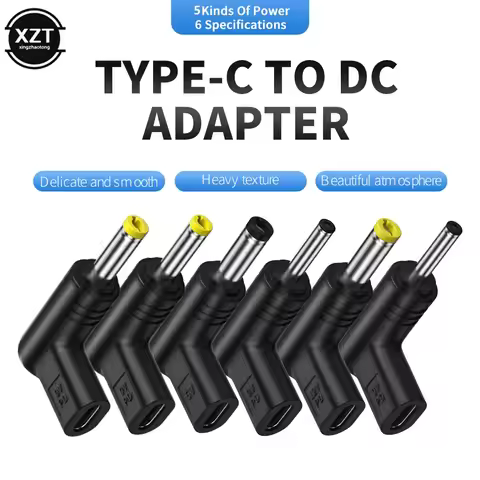 USB C PD to DC Power Connector Universal 5V 9V 12V 15V 19V Type C to DC Jack Plug Charging Adapter C