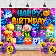 Blox Game Fruits Birthday Party Supplies Backdrop 5x3Cartoon Blox Happy Birthday Background Photogra
