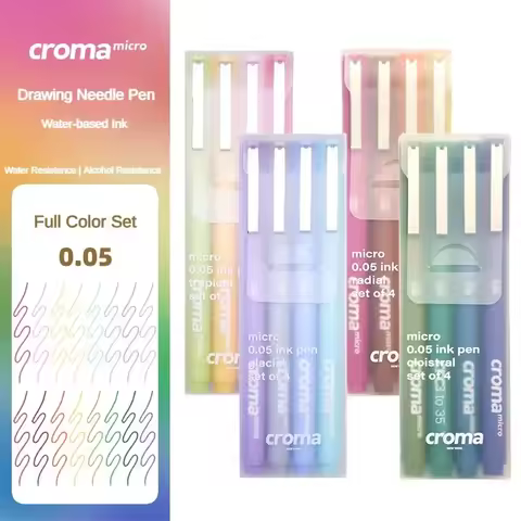 Croma Micro Needle Ballpoint Pen Painting Art Special Brush Color Marker Anime Waterproof Hook Pen S