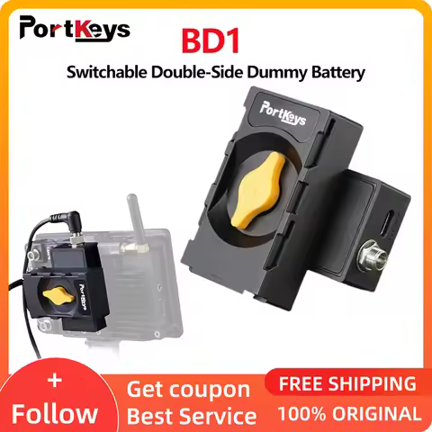 Portkeys BD1 Switchable Double-sided NPF Dummy Battery Module Power Supply D-TAP B to DC for Monitor