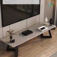 💗Light Luxury TV Cabinet/Tea Table Combination Marble Texture Pattern Tea Table/TV Media Storage Cab