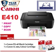 (Ready Stock) Canon PIXMA E410 Affordable All-In-One Printer Free 2 Ink