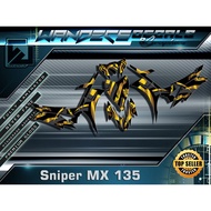 Sniper MX 135 Decals Bagan Gold