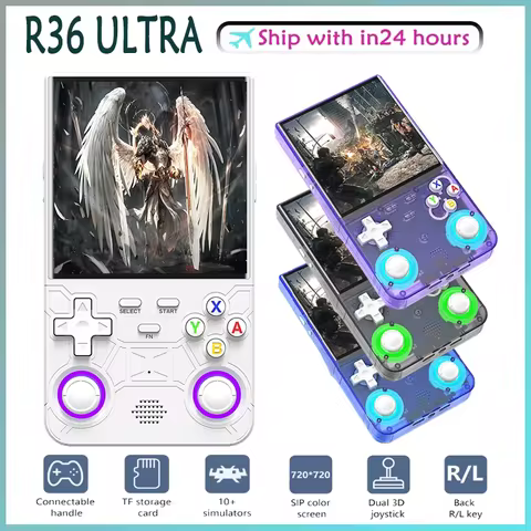 New R36 ultra retro handheld game console 4.0-inch open-source R36ultra portable video player handhe