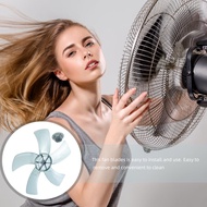 (1 Set) Universal Plastic Fan Blade Replacement with 5 Leaves and Nut Cover for General Standing and