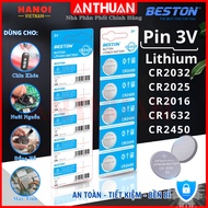 Battery 3V CR2032 CR2025 CR2016 CR1632 CR2450 Beston replaces motorbike and car locks, remote contro
