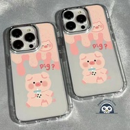 Cute Pink Pig Phone Case For Realme GT 7 5 Pro 3 Neo 7X 7 6 5 SE 240W V70 V60 V60S V23 V23i 5G P4 P3