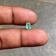 Batu Zamrud Colombia kotak buat cincin Natural Zambian Emerald beryl Jamrud Asli Zamrud octagon ukur