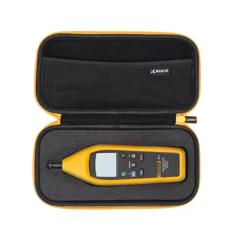 Hard Case for Fluke 971 Temperature Humidity Meter Storage Pouch with Comfortable Handle YKK Zipper
