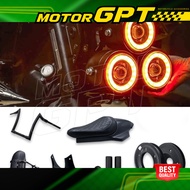 QJMOTOR SRV250 Accessories Headlights Flip Seat Air Filter Handle Bar Wheel Cover Belly Pan Splash G