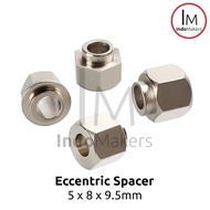 Eccentric Spacer Openbuilds M5 x Hex 8mm x Panjang 9.5mm