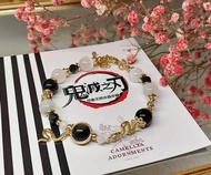 【鬼滅之刃】伊黑小芭内 02 | 同人水晶DIY設計手鏈- 客製化禮物