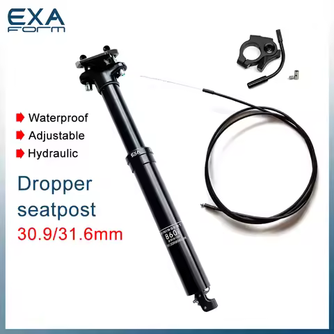 KS 860i Bike Seatpost 30.9/31.6mm*395mm Adjustable Air Sprung Dropper Absorber Damping Seat Post Int