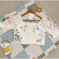 New AVIVA Embroidered Crop Top