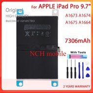 100% ของแท้ A1673 A1674 A1675แบตเตอรี่แท็บเล็ตสำหรับ iPad Pro 9.7นิ้ว7306MAh แบตเตอรี่คุณภาพสูงด้วยเ