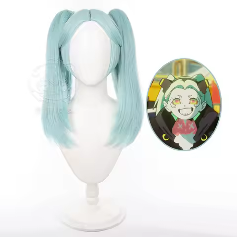 Cyberpunk: Edgerunners Rebecca Cosplay Wig with Double Jaw Clips