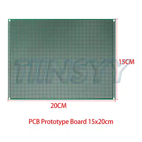 1PCS PCB Prototype Board 15x20cm double-sided board Green Fiberglass Plate Diy Universal Circuit Boa