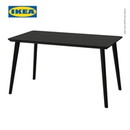 IKEA LISABO Meja Makan Minimalis Hitam 140x78 cm