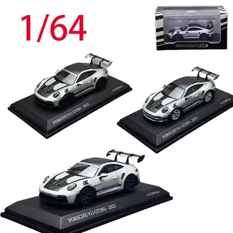 Diecast 1/64 Scale Porsche Alloy Car Model Porsche 911 992 GT3 RS Play Vehicles Toys for Boys Origin
