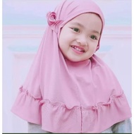 Little Girl Headscarf Hat Hem Ruffled Gauze H361