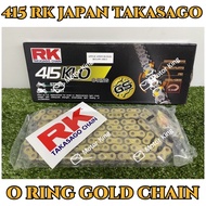 415 RK JAPAN TAKASAGO ORING KLO ERO GOLD CHAIN RANTAI O RING EMAS Y15ZR RS150 LC135 RXZ WAVE BENELLI