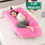 Genuine Zcare G-shaped pregnancy pillow reduces cramps, smooth welded velvet fabric (1.65*0.82*0.22m