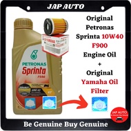 [NEW] 10W-40 F900 Fully Synthetic 1 Botol Petronas Sprinta 10W40 Engine Oil + Yamaha Oil Filter