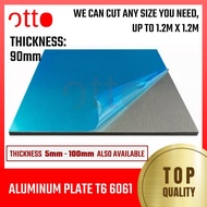 Aluminum Plate T6 6061 - 90mm Thick