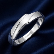 SAN950 Men's Engagement Wedding Ring P540 - 950 Silver Palladium PLATINUM & White Gold