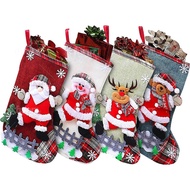 Large Christmas Stock Linen Christmas Decoration Stock Christmas Gift Bag Apple Bag Doll Pendant 4Q7