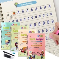 Sank Magic Book Magic Book for Children to Learn to Write 1 Set of 4 Books + Pen