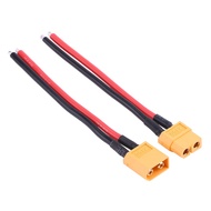 Spr- 2Pcs/Set XT60 Female Male Connector Adapter 14AWG Silicone Cable Wire RC Accessory