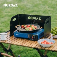 AT-🎇NURGAZ Outdoor Windshield Outdoor Portable Gas Stove Camping Windproof Windshield Gas Stove Gas Furnace Enclosure Tr