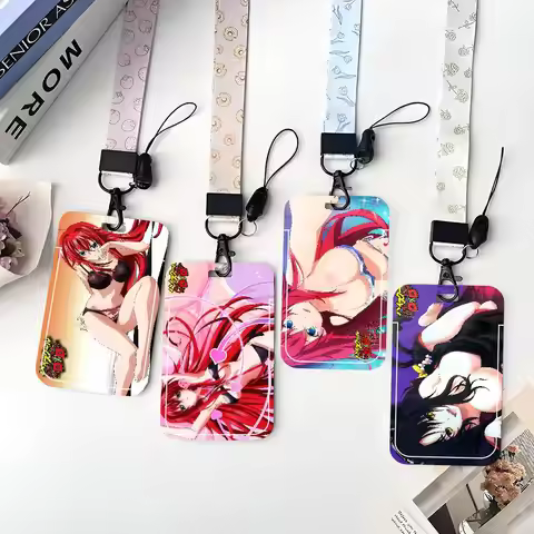 Anime High School DxD ID Card Sleeve School Card Access ID Card Bus Meal Card Protective Sleeve Easy