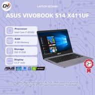 Laptop Asus Vivobook S14 X411UF Second - RAM 8GB SSD 512GB with Camera