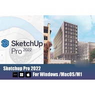 SketchUp Pro 2022 + VRay 5.20 For Windows 10 64bit/ MacOS/M1(Latest 2022)
