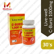 Live-well C-Burst Vitamin C 1000mg 30's (Exp: 08/2024)