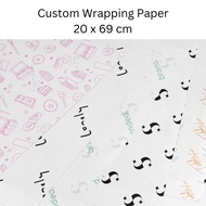 Custom Wrapping Paper Eco-friendly wrapping paper 20 x 69 cm