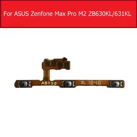 On/off Power Volume Button Flex Cable For ASUS ZenFone Max Pro M2 ZB630KL ZB631KL X01BDA Replacement