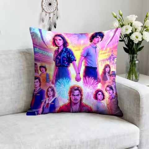 Stranger Hawkins Pillow Covers Decorative Sofa Cushions Eleven Home Decoration 1Pc Cushion Cover Roo