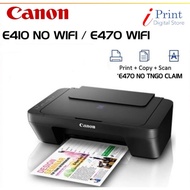 Canon E470 E410 Inkjet All-In One-Color Printer