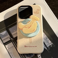 Film Cute Cartoon Magnetic Holder PC Phone Case For IPhone 16 15 15pro Max 13 Mini 14 14pro 14max 12