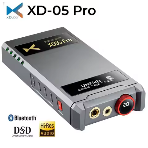 XDuoo XD-05 Pro Flagship DAC ES9039SPRO Decoder USB Bluetooth Headphone Amplifier Portable Dongle DS