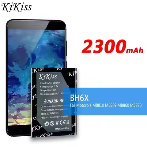 BH6X 2300mAh Fast Charging For Motorola Moto MB810 MB809 Atrix 4G MB860 MB870 Droid X2 Mobile Phone 