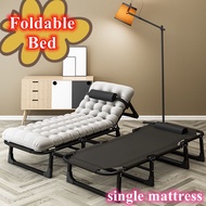 Foldable Bed Single Mattress Nap Widening Simple Nap Bed Escort Portable Multi-functional Camp Bed Office Reclining Chair Single Bed Frame Foldable Mattres