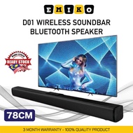 HOME THEATER SOUNDBAR I TV BLUETOOTH WIRELESS SOUNDBAR I GAMER SPEAKER I PORTABLE D01 WIRELESS BLUET