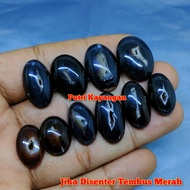 Natural Batu Akik Combong Hitam Asli Tembus Merah Batu Yaman Wulung Combong Hitam